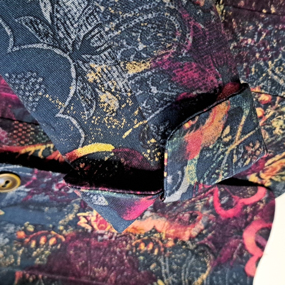 Chico's Floral Women's Jacket - Multicolor Size 0 - Picture 5 of 6
